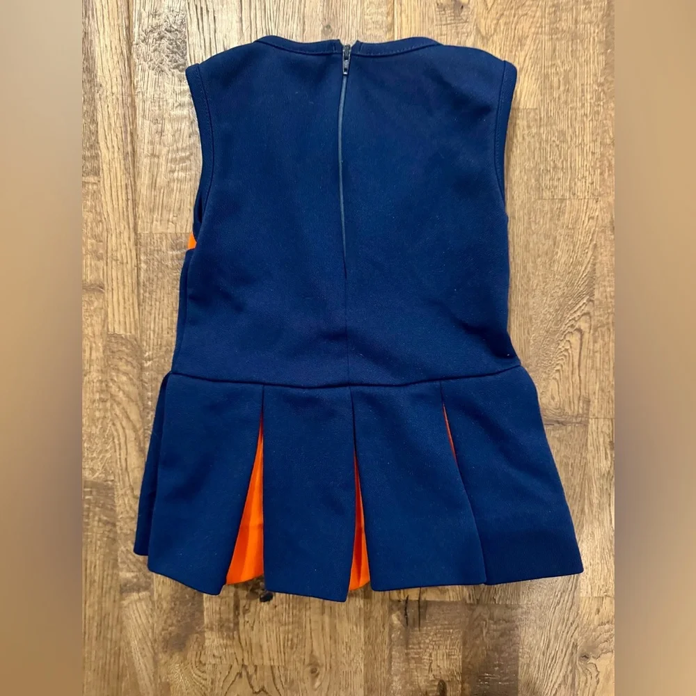 Little King Auburn Tigers Blue Orange Cheer Cheerleader Dress Girls Size 2‎ N